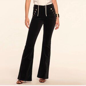 Helena High-Rise Velvet Flare Jean